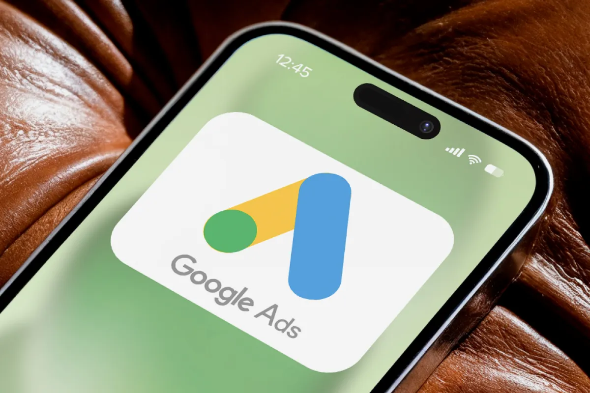 Google Ads app op smartphone scherm