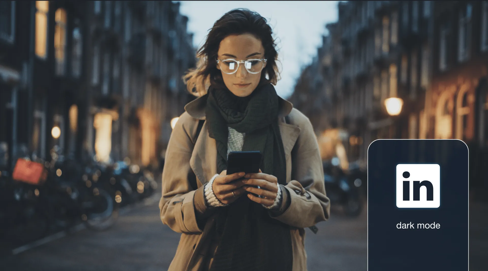 LinkedIn, nu ook in dark mode