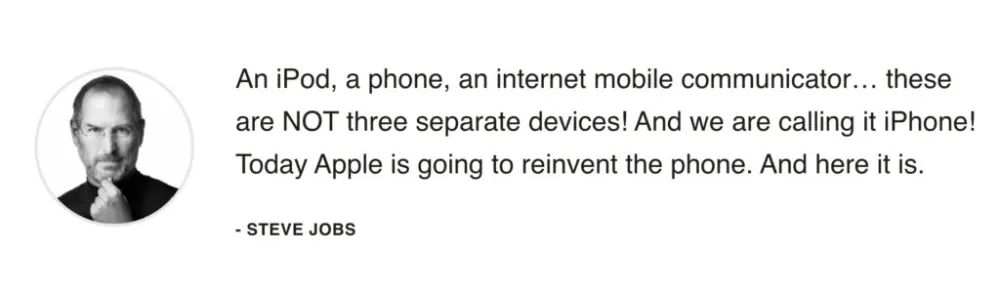 Steve Jobs quote