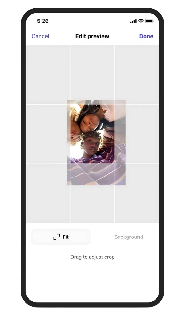 Instagram square grid